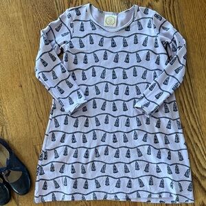 Beaufort Bonnet tassel navy & lavender Long Sleeve Polly Play Dress 10 11